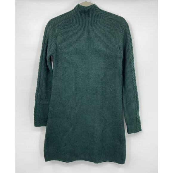 Max Studio Womens Dark Green Knit Long Sleeve Pullover Sweater Dress NEW Small - Picture 1 of 10